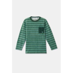 Jongenspyjama in velours 922 groene stre