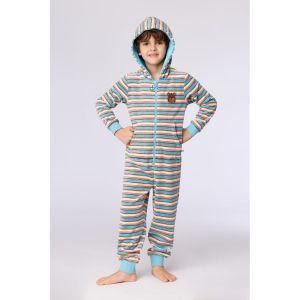 Unisex onesie in velours 920 multicolor