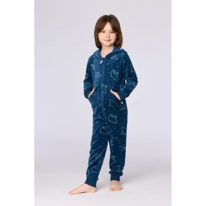 Unisex onesie in velours 924 galaxy prin