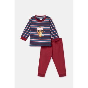 Baby jongenspyjama, lange mouw 903 donkerblauw