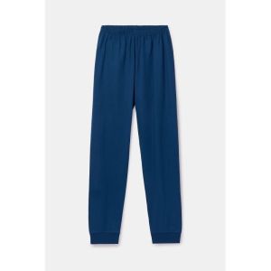 Herenpyjama lange mouwen 905 blauwe stre