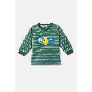Baby jongenspyjama in velours 922 groene stre