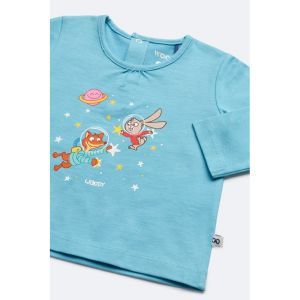 Baby meisjespyjama lange mouw 824 blauw