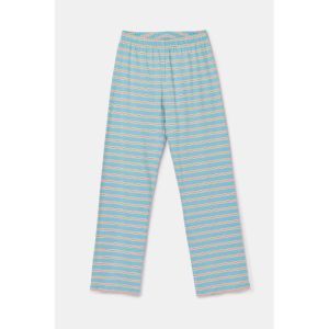 Damespyjama lange mouwen 824 blauw