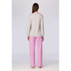 Damespyjama lange mouwen 906 multicolor