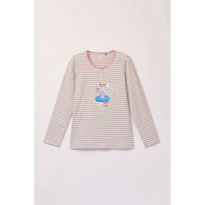 Damespyjama lange mouwen 906 multicolor