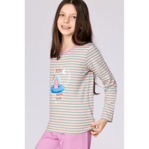 Meisjespyjama lange mouwen 906 multicolor