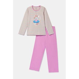 Meisjespyjama lange mouwen 906 multicolor