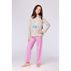 Meisjespyjama lange mouwen 906 multicolor