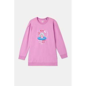 Meisjespyjama lange mouwen 436 roze