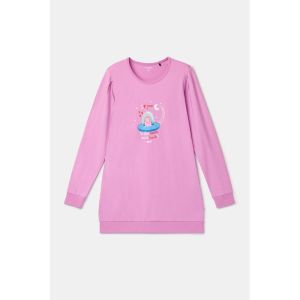 Damespyjama lange mouwen 436 roze