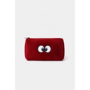 Tasje in fleece, 13x25cm 471 bordeaux