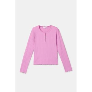 Damespyjama lange mouwen 436 roze