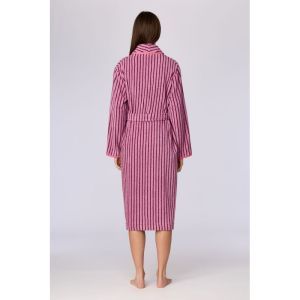 Dames badjas 901 roze streep