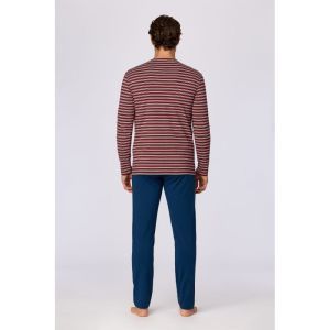 Herenpyjama lange mouwen 907 bordeaux st