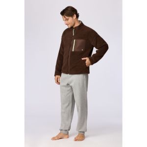 Fleece trui 265 bruin