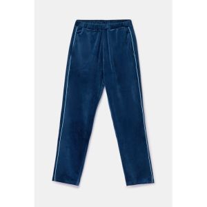 Damespyjama in velours 881 donkerblauw