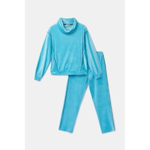 Dames homewear set 824 blauw