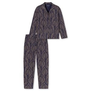 Damespyjama lange mouwen 861 deep sea bl