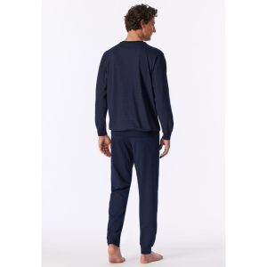 Herenpyjama lange mouwen 511 aubergine