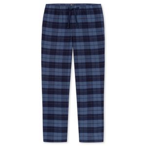 Herenpyjama doorknoop flanel 843 faded denim