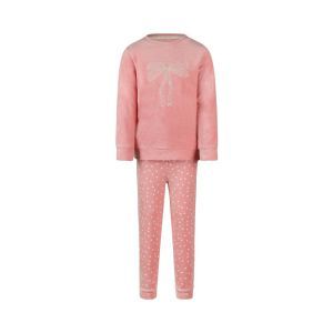 Meisjespyjama in velours Rose elegance