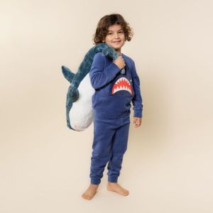 Jongenspyjama in velours Bijou Blue