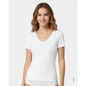 Thermo t-shirt v-neck 001 wit